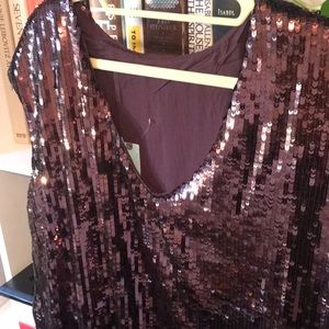 Sequin Maroon Dress